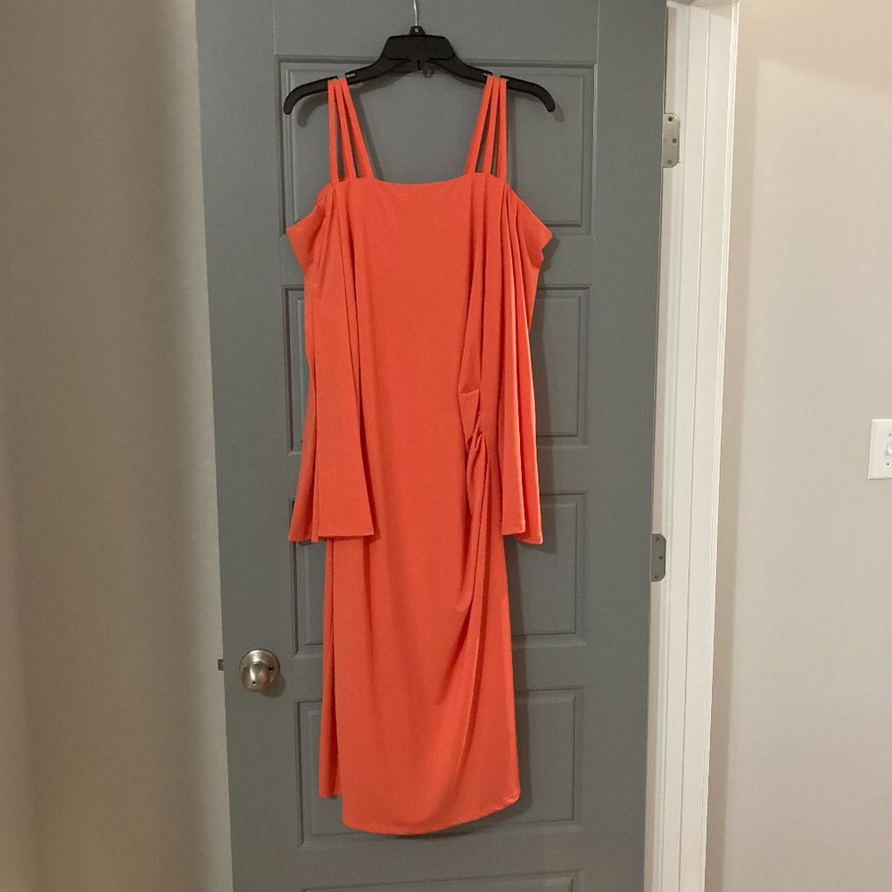Midnight Velvet 1X Women Coral Dress